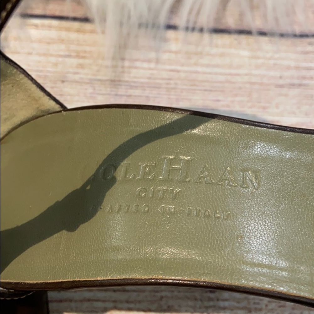 Cole Haan brown leather heels size 8.5 - Picture 7 of 7